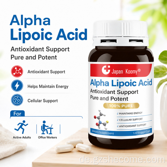 Shecome Alpha-Liponsäure-Kapseln zur Zellunterstützung